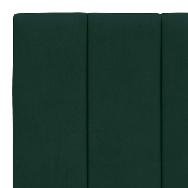 Bett mit Matratze Hanko Dunkelgrün 90x200 cm Samt