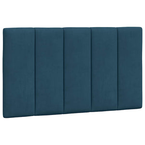 Bett mit Matratze Hanko Blau 90x200 cm Samt