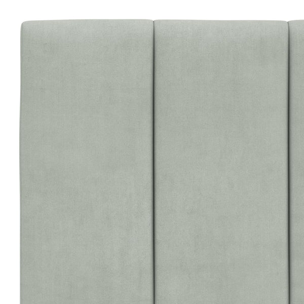 Bett mit Matratze Hanko Hellgrau 100x200 cm