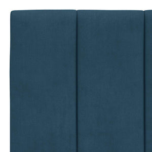 Bett mit Matratze Hanko Blau 100x200 cm Samt