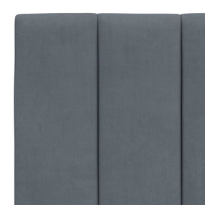 Bett mit Matratze Hanko Dunkelgrau 120x200 cm