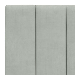 vidaXL Lit avec matelas « Hanko » gris clair 140x190 cm velours