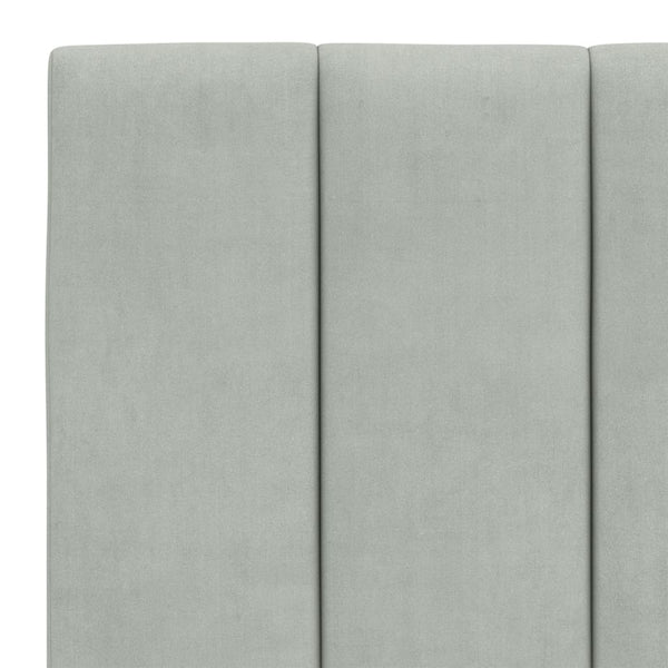 vidaXL Lit avec matelas « Hanko » gris clair 140x190 cm velours