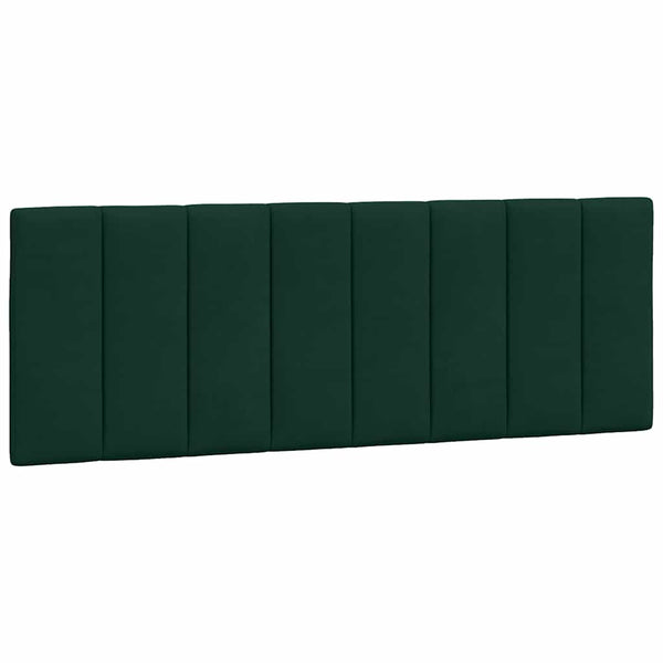 vidaXL Lit avec matelas « Hanko » Vert foncé 140x190 cm Velours