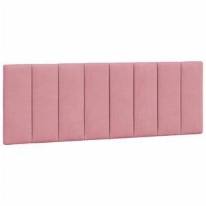 Bett mit Matratze Hanko Rosa 140x190 cm Samt
