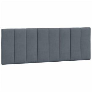 Bett mit Matratze Hanko Dunkelgrau Samt 140x200 cm