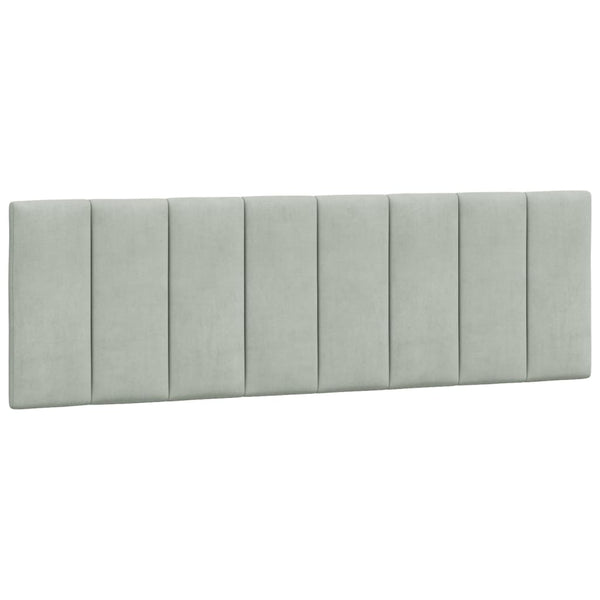 vidaXL Lit avec matelas « Hanko » gris clair 160 x 200 cm velours
