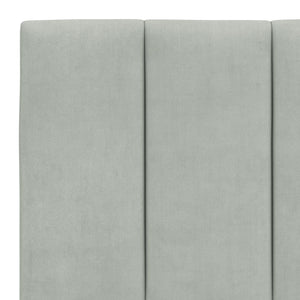 vidaXL Lit avec matelas « Hanko » gris clair 160 x 200 cm velours