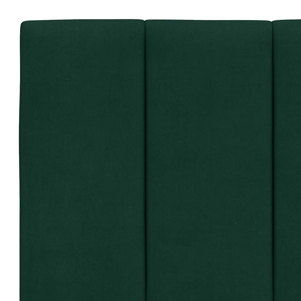 vidaXL Lit avec matelas « Hanko » vert foncé 160x200 cm Velours