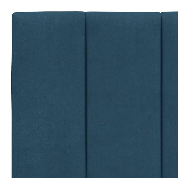 Bett mit Matratze Hanko Blau Samt 160x200