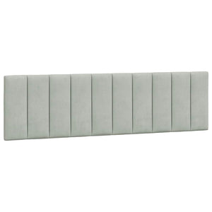vidaXL Lit avec matelas « Hanko » Gris clair 180x200 cm Velours