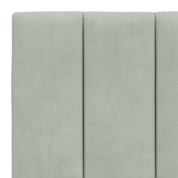 vidaXL Lit avec matelas « Hanko » Gris clair 180x200 cm Velours