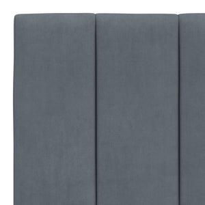 Bett mit Matratze Hanko Dunkelgrau 180x200 cm
