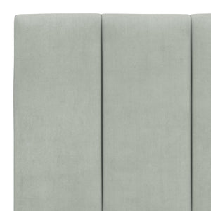 vidaXL Lit avec matelas "Hanko" Gris clair 200x200 cm Velours