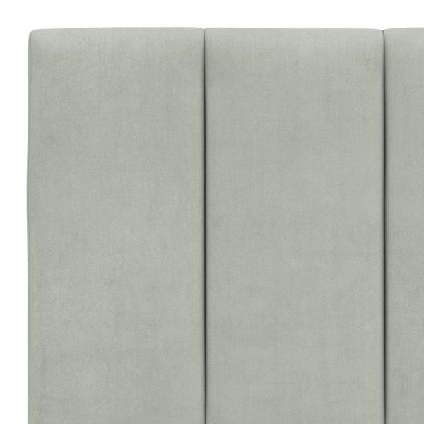 vidaXL Lit avec matelas "Hanko" Gris clair 200x200 cm Velours