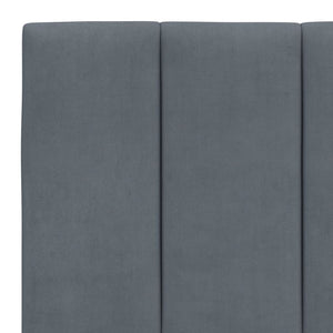 Bett mit Matratze Hanko Dunkelgrau 200x200 cm