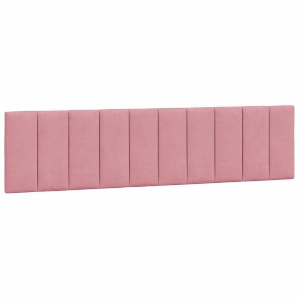 vidaXL Lit avec matelas "Hanko" Rose 200x200 cm Velours