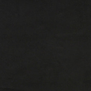 Schwarzes Samtbett mit Matratze 80x200 cm