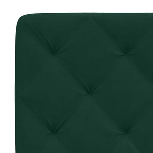 Bett mit Matratze Dunkelgrün 80x200 cm Samt