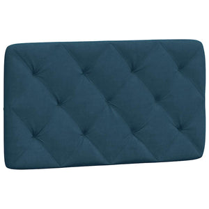 Bett mit Matratze Blau Samt 90x190 cm