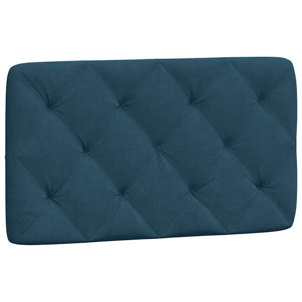 Bett mit Matratze Blau Samt 90x190 cm