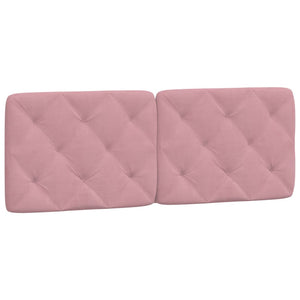 Bett mit Matratze Rosa Samt 120x200 cm