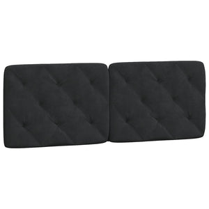 vidaXL Bed with Mattress Black 140x190 cm Velvet