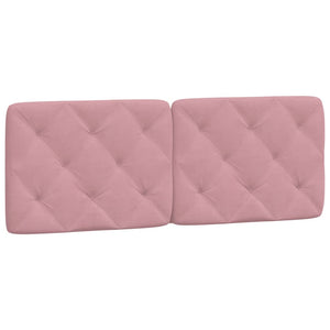 vidaXL Bed with Mattress Pink 140x190 cm Velvet
