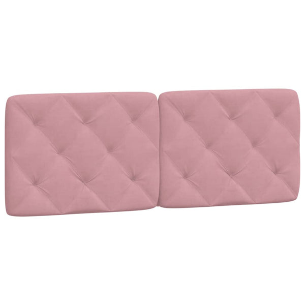 vidaXL Bed with Mattress Pink 140x190 cm Velvet
