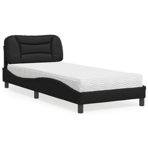Bett mit Matratze Hvar Schwarz 80x200 cm