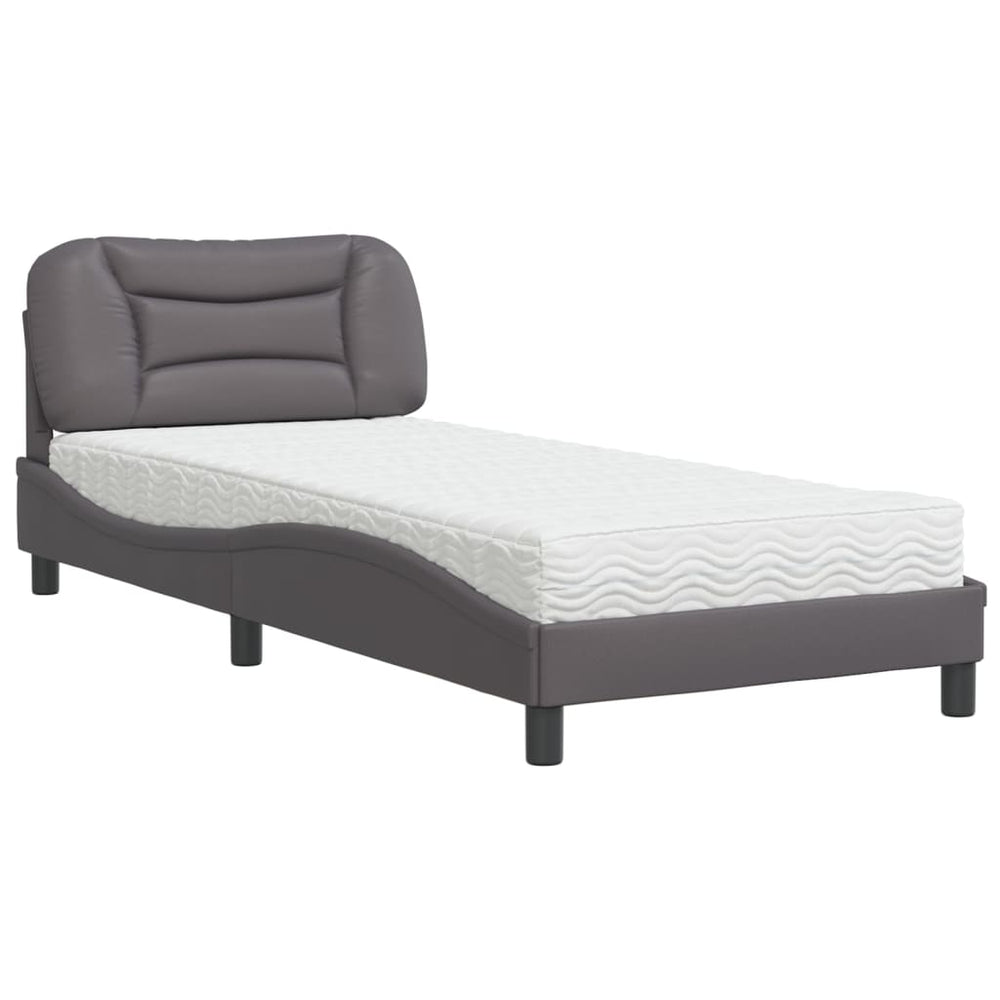 Bett mit Matratze Hvar Grau 80x200 cm