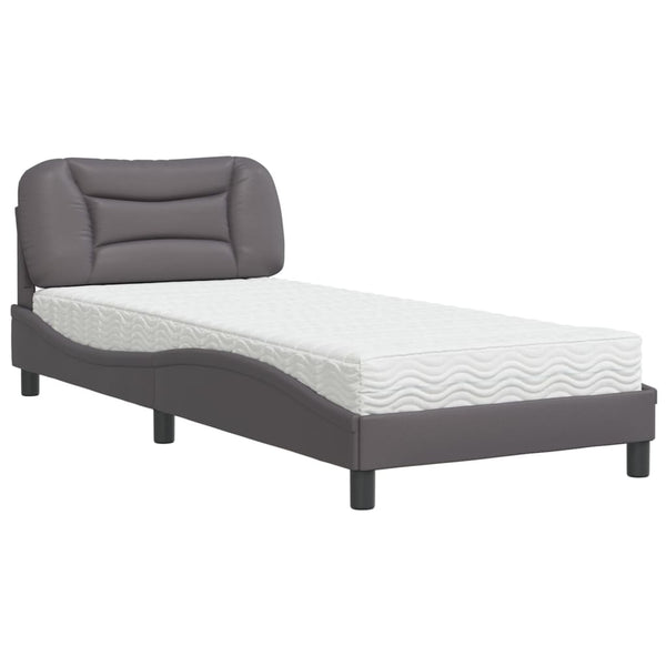 Bett mit Matratze Hvar Grau 80x200 cm