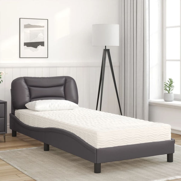 Bett mit Matratze Hvar Grau 80x200 cm