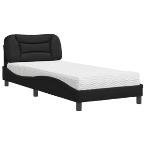 Bett mit Matratze Hvar Schwarz 90x190 cm