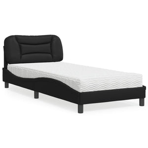 Bett mit Matratze Hvar Schwarz 90x190 cm
