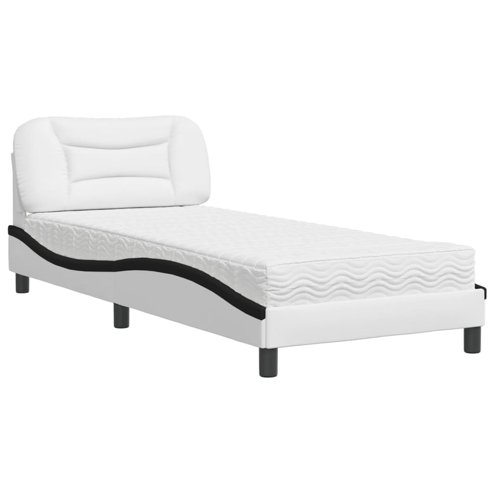 Bett mit Matratze Hvar 90x190 cm Kunstleder