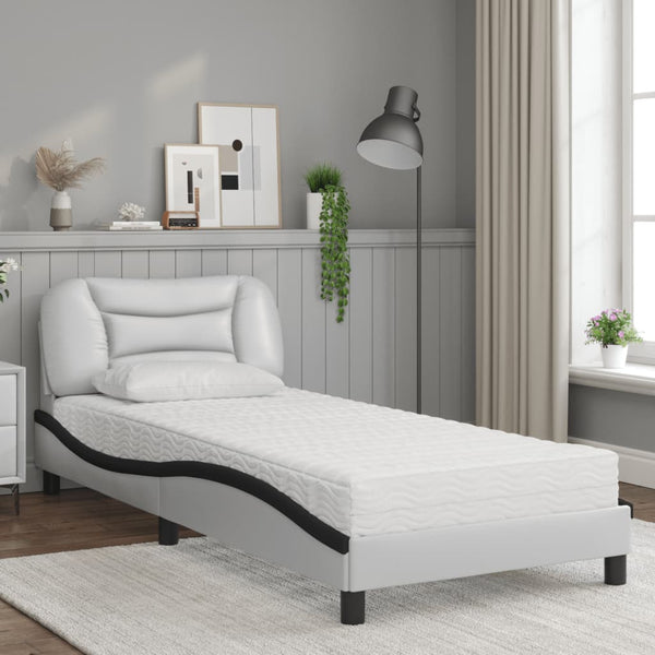 Bett mit Matratze Hvar 90x190 cm Kunstleder