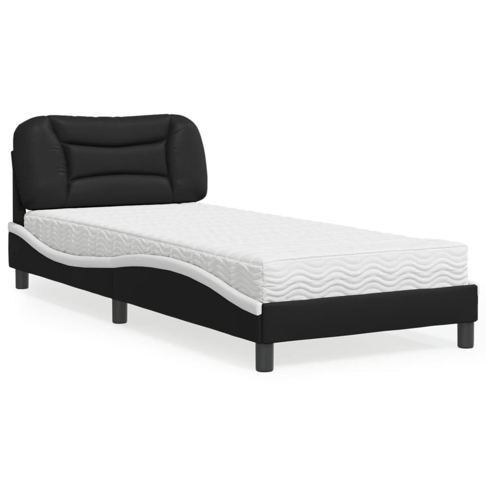 Bett mit Matratze Hvar 90x200 cm Kunstleder
