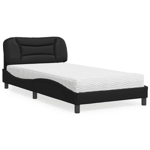Bett mit Matratze Hvar Schwarz 100x200 cm