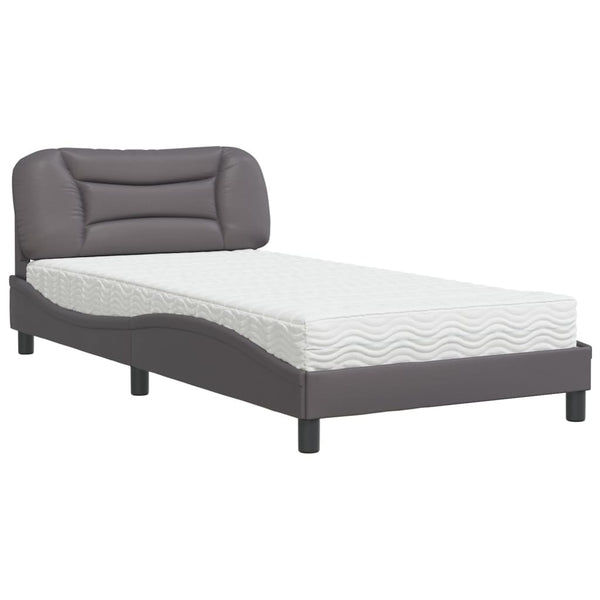 Bett mit Matratze Hvar Grau 100x200 cm