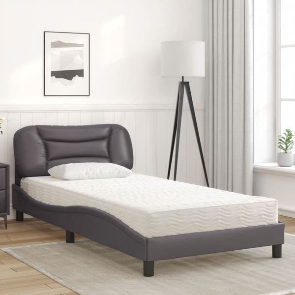 Bett mit Matratze Hvar Grau 100x200 cm