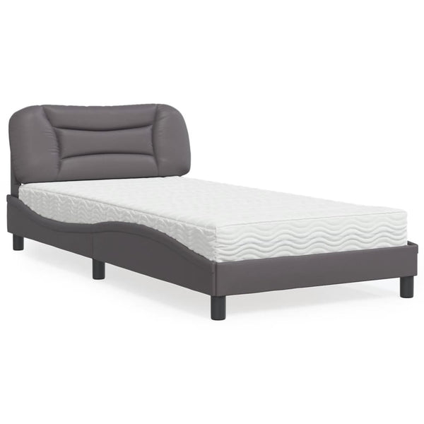 Bett mit Matratze Hvar Grau 100x200 cm