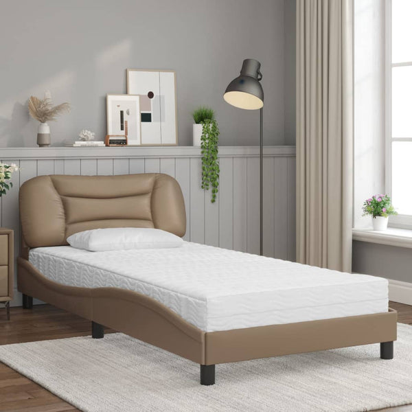 Bett mit Matratze Hvar Cappuccino 100x200 cm