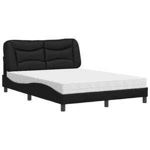 Bett mit Matratze Hvar Schwarz 120x200 cm