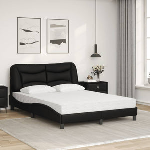 Bett mit Matratze Hvar Schwarz 120x200 cm