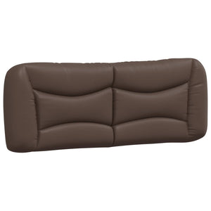Bett mit Matratze Braun 140x190 cm Kunstleder