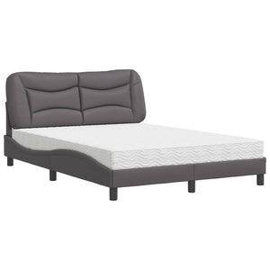 Bett mit Matratze Hvar Grau 140x190 cm