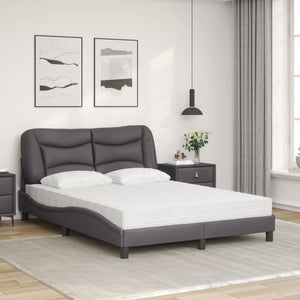 Bett mit Matratze Hvar Grau 140x190 cm