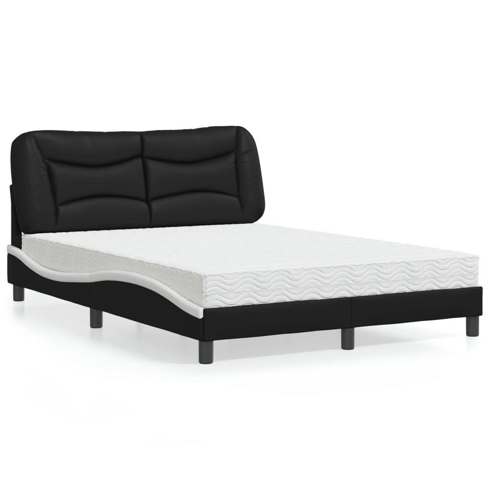 Bett mit Matratze Hvar 140x190 cm Kunstleder