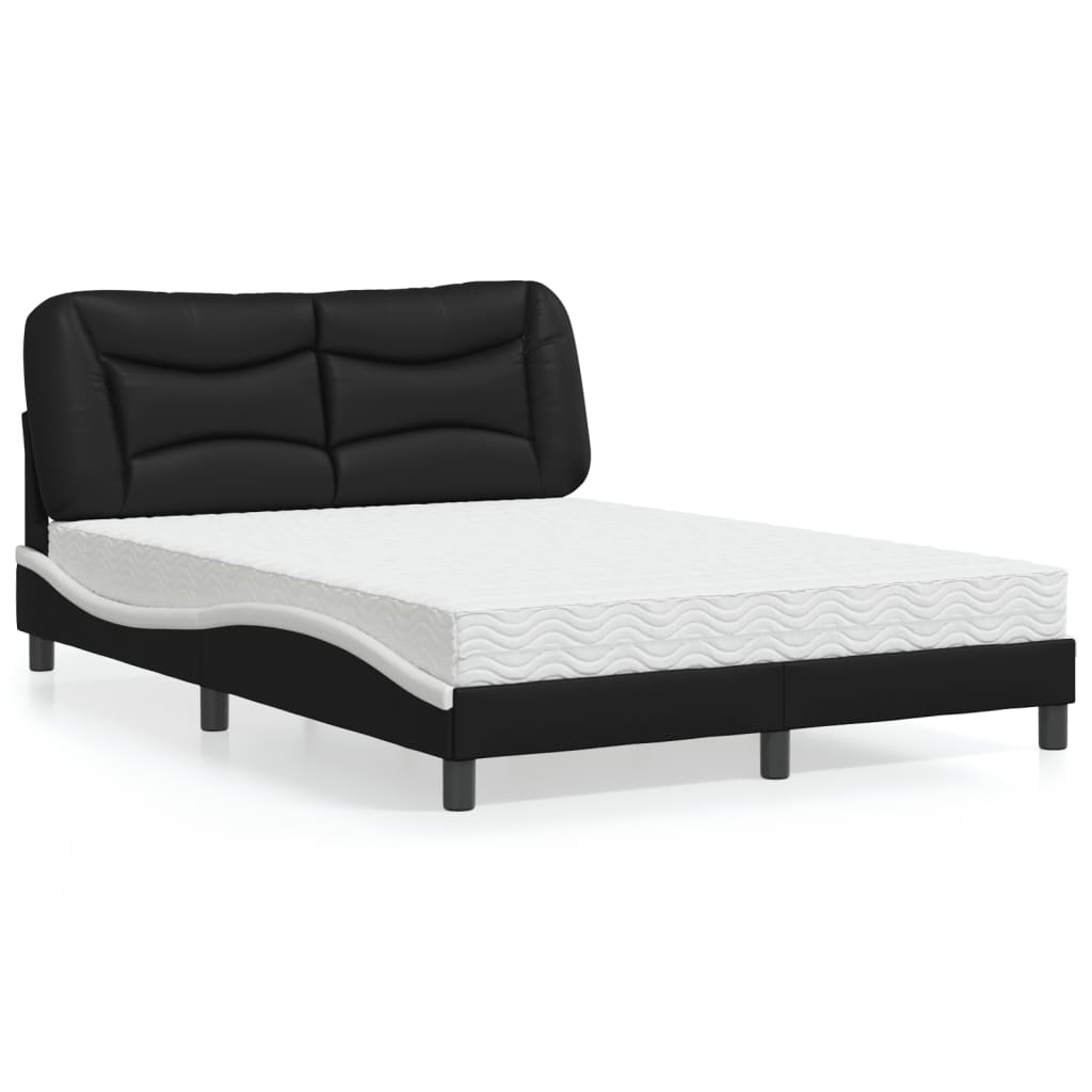 Bett mit Matratze Hvar 140x190 cm Kunstleder